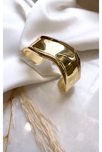berenaksesuar Gold steel handcuff bracelet