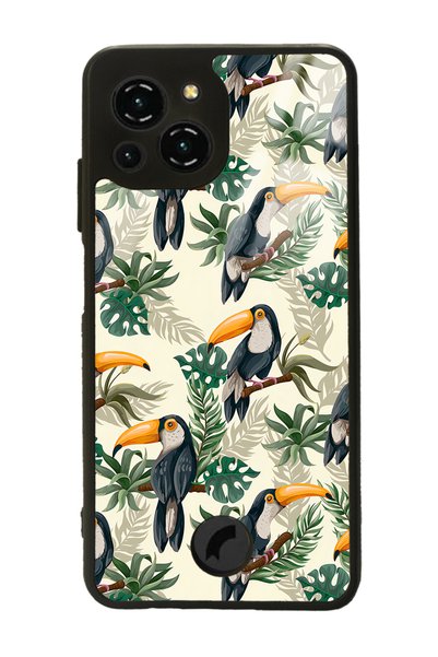 Spoyi Reeder S23 Pro Max Glossy Phone Case with Toucan Bird Design