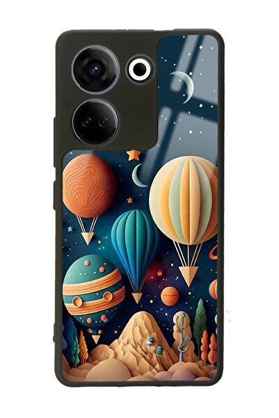 Spoyi Camon 20 Pro 4G Astral balonlar Tasarımlı Glossy Telefon Kılıfı