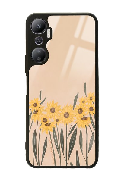 Spoyi Infinix Hot 20 Watercolor Sunflower Design Glossy Phone Case