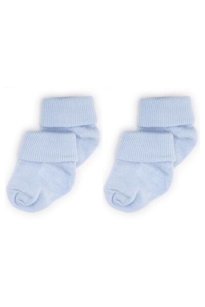 Novibaby جوارب أطفال من الخيزران مكونة من قطعتين I Dusty Blue I جوارب أطفال ح...