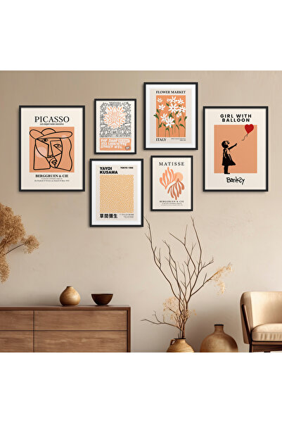 HOMEPACK Комплект за рисуване на постери в рамки от 6 части, Six-030