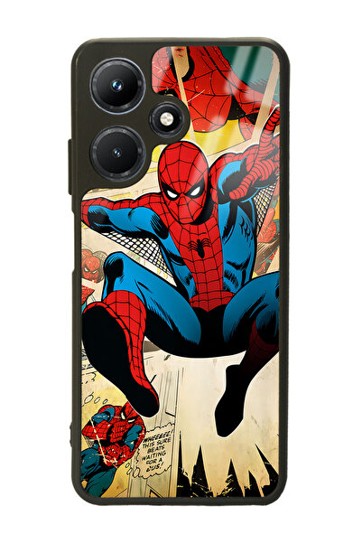 Spoyi İnfinix Hot 30i Spider-Man Örümcek Adam Tasarımlı Glossy Telefon Kılıfı