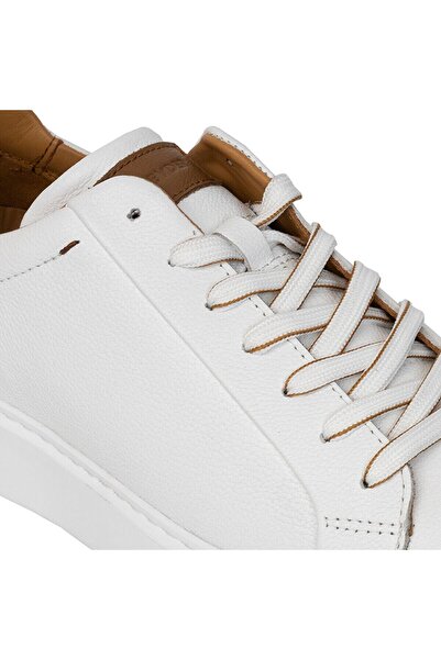 Greyder 14811 Beyaz Deri Erkek Sneaker Ayakkabı