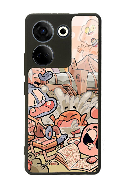 Spoyi غلاف هاتف لامع بتصميم Gumball لهاتف Camon 20 4G