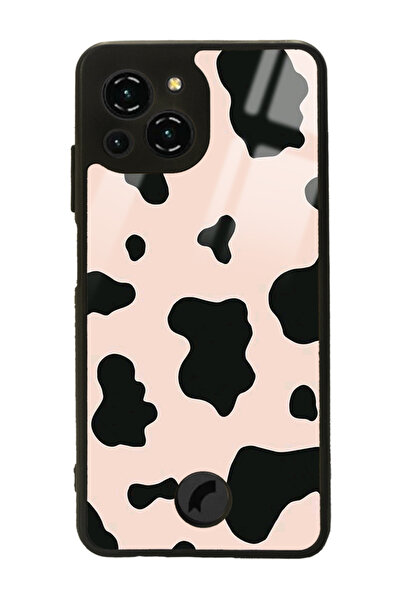 Spoyi Reeder S23 Pro Max Pink Milky Tasarımlı Glossy Telefon Kılıfı