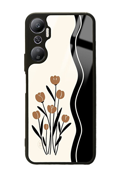 Spoyi İnfinix Hot 20 Çiçek Motif Tasarımlı Glossy Telefon Kılıfı