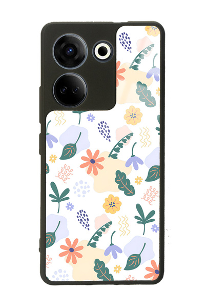 Spoyi Camon 20 Pro 4g Glossy Phone Case with Tiny Flowers Design