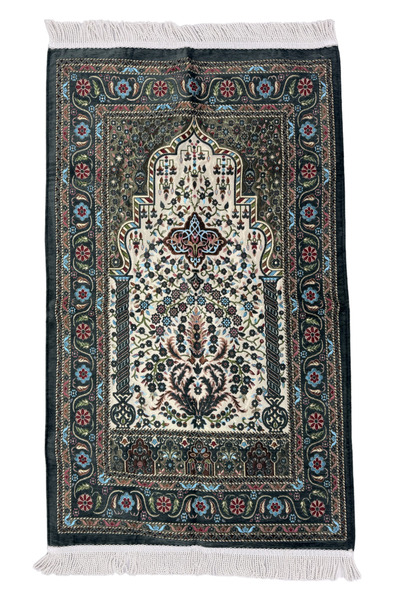 HitDukkan Yeşil Çiçek Desenli Kalın Şönil Çeyizlik Hediyelik Burgu Püsküllü (...