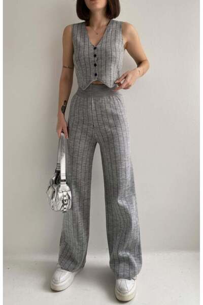 fujya بدلة تريكو بنطلون سترة