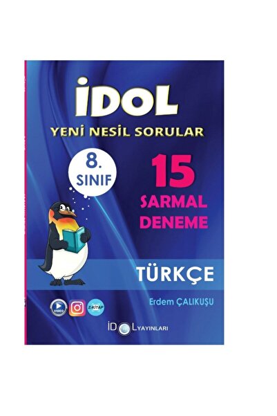İdol Yayınları 8.sınıf Türkçe 15 Sarmal Deneme