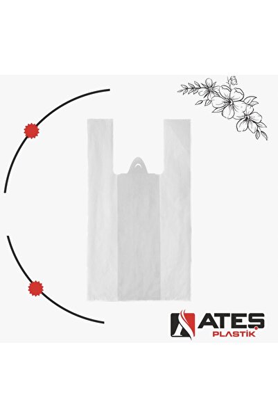 Ateş Plastik Hişir Atlet Poşet Battal Boy Ki?loluk/çöp Torbasi