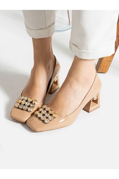 Alemdar Shoes Дамски обувки MIA Mink Stone Detail
