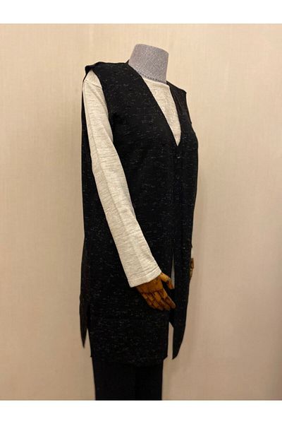 TEK Seasonal Knitwear Mother Vest / Melted Black