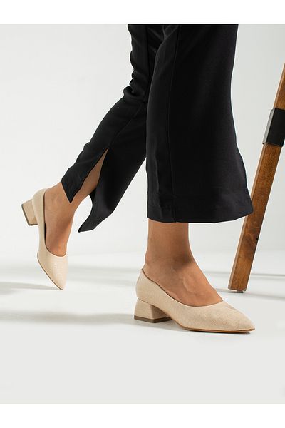 Alemdar Shoes Pantofi de damă Crem Croka