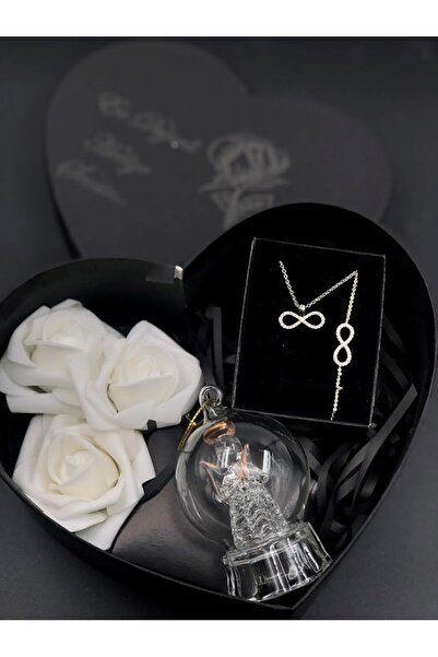 Masalsı Concept Sevgiliye Hediye - ışıklı melek küre kolye ve bileklikli Roma...