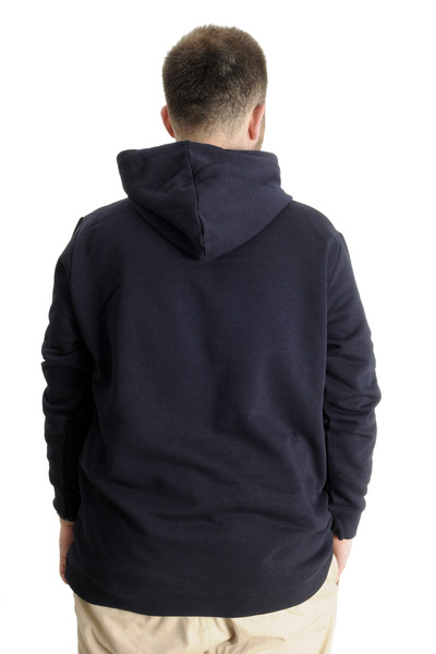 ModeXL Men's Hooded Sweatshirt - Plus Size, Navy Blue, 23540