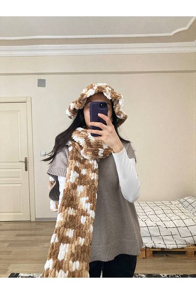 Moda Biçer Hand Knitted Bucket Hat Beanie