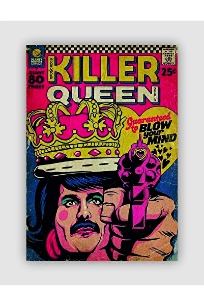 fırsatlar diyarı Killer Queen Punk Rock Metal Duvar Posteri - Kalın Kağıt - Ç...