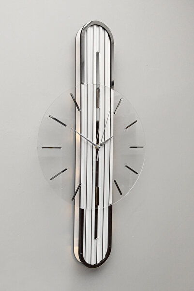 aSSe Tasarım Stylish Design-Aynalı-65cm-Pilli Led-Sessiz Mekanizma-Asse