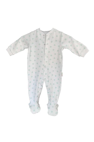 Novibaby Baby Jumpsuit 100% Cotton I Flower I Snap Fastener Newborn Baby Sleeping Bag Bodysuit