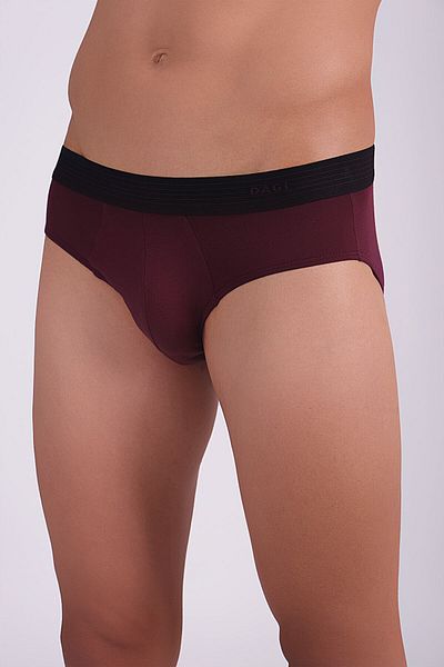 Dagi Burgundy Micro Modal Slip Panties