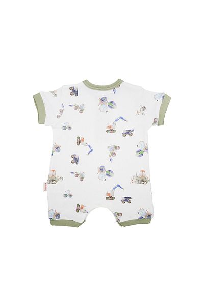 Tiffany Baby Work Machine Half Sleeve Short Baby Onesie 13026