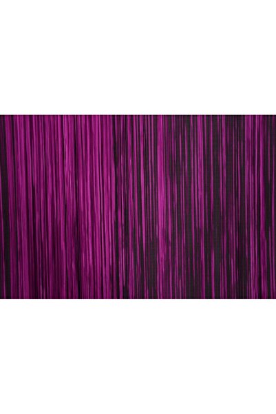 AKÇA TEKSTİL Rope Model Fuchsia Color Ready Rope Curtain 300*240