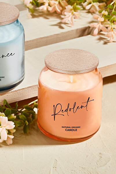 SELKA HOME Dream Ahşap Kapaklı Cam Tasarım Kokulu Candle Mum