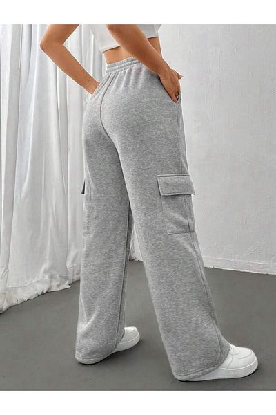 FAVORİST Αθλητικό αθλητικό παντελόνι Cargo Pocket Loose Lace Up με ελαστικό φερμουάρ στο πόδι