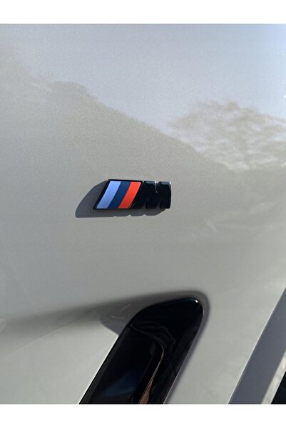 3M Bmw /// M Çamurluk - Bagaj Siyah Logo Arma Amblem 1 Adet
