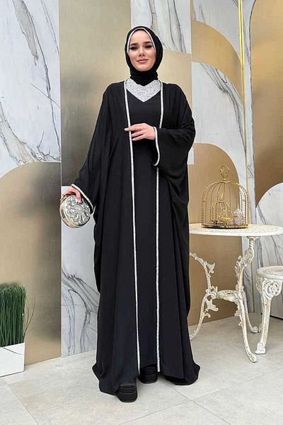 Bym Fashion 8496 Κοσμήματα μανδύα Μαύρο