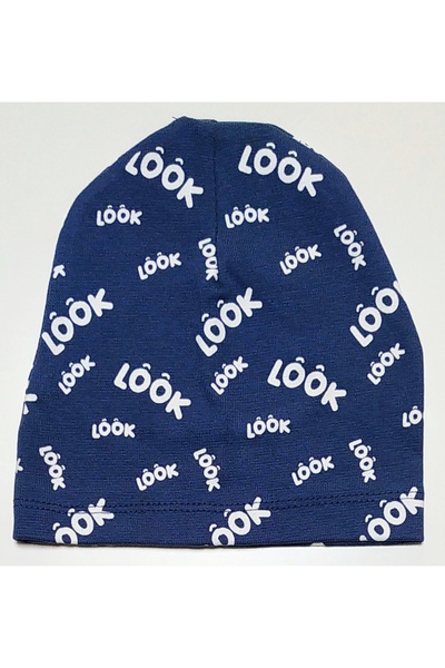 babymarkt Esnek Örme Penye Look Baskılı Bebek Çocuk Bere
