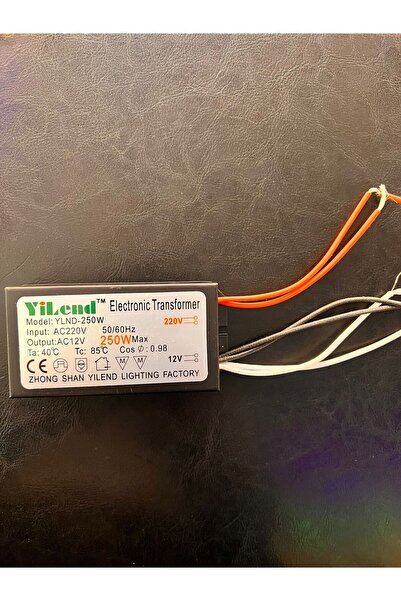 OKYANUSAYD 12 VOLT 250 WATT LED AVİZE TRAFOSU ELEKTRONİK TRANSFORMATÖR