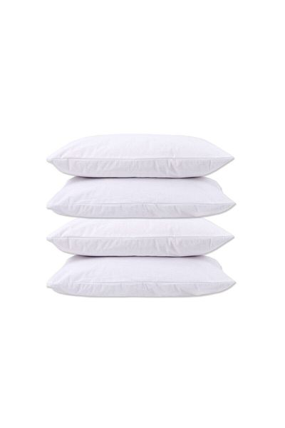 GÜLCÜ TEKSTİL Micro Zippered Waterproof Liquid Proof Pillow Mattress Pillow Protector Pack of 4