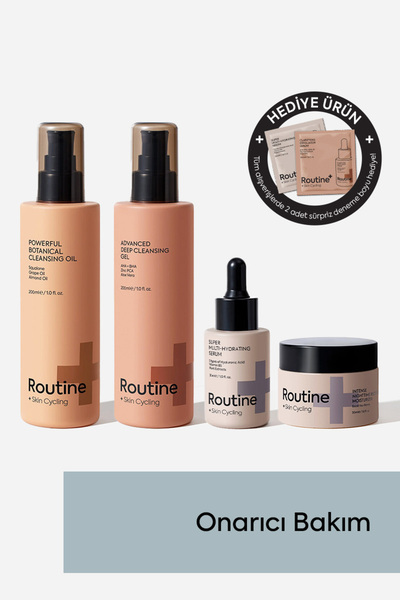 Routine+ Retinol Bakım Seti | Retinol Gece Bakım Ve Yenileme Seti | Retinol Night Routine