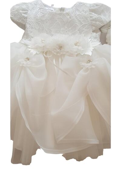 Nipperland Nipper Kız Bebek Fransız Dantelli 3345 Mevlüt Ve Özel Gün Elbisesi