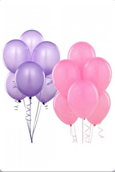 partideyince LILA AND PINK COLOR BALLON 10 PIECES