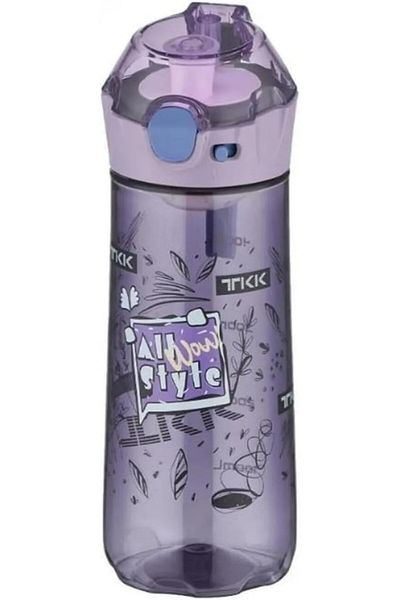 Vagonlife Tkk T-1008 Purple 500ml Patterned Water Bottle