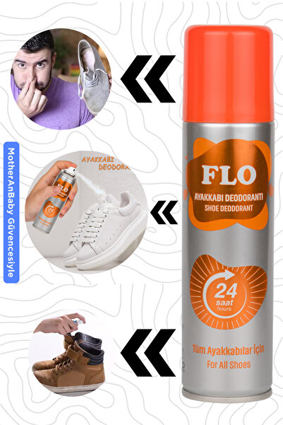 Flo Ayakkabı Deodorantı Koku Giderici Önleyici Sprey / Ayakkabı Koku Giderici Sprey / Kötü Koku Giderici