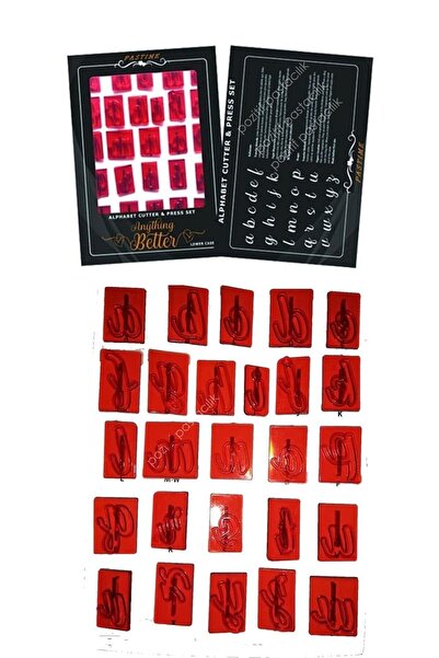 AGN STORE Lowercase Alphabet Cutter And Transfer Printing Set