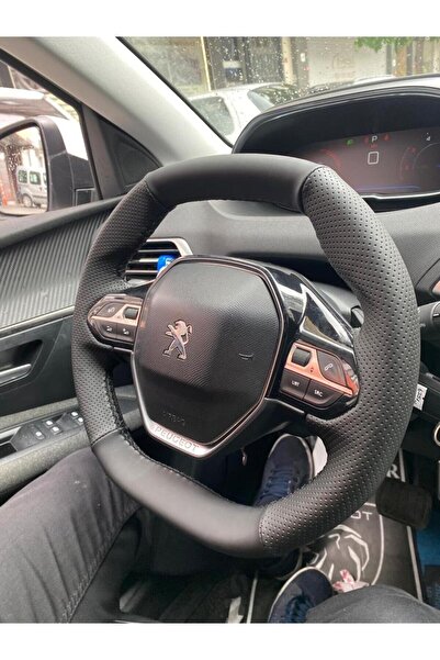 Detay Direksiyon kılıfı Peugeot 5008-3008 bentley Spor Desen Derisi Sökülmeden Yapılır