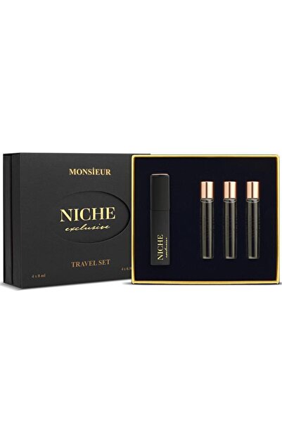 Niche Exclusive Monsieur Travel Set 4x8 ml Erkek Parfüm Seti