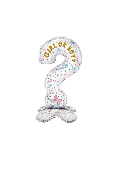 kidspartim Ayaklı Cinsiyet Soru İşareti Folyo Balon 110x52 cm