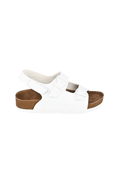 JustBow Sandale albe unisex pentru copii