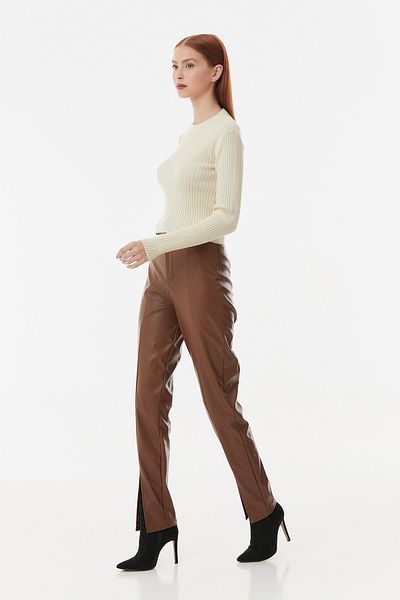 Fulla Moda Pulover cu snur din tricotaje