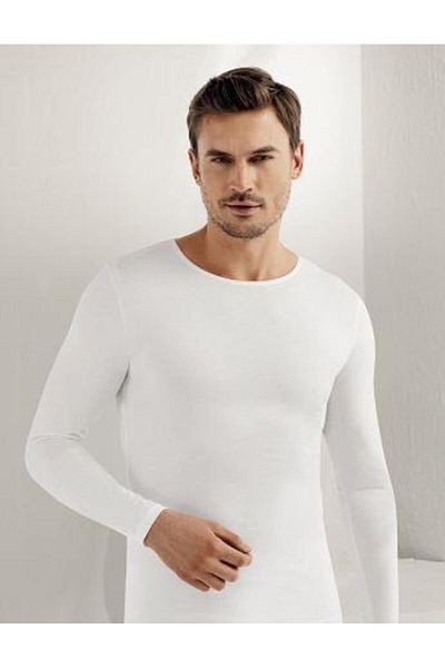Şahinler Ανδρικό μακρυμάνικο εσώρουχο Lycra Tank Top Λευκό E070