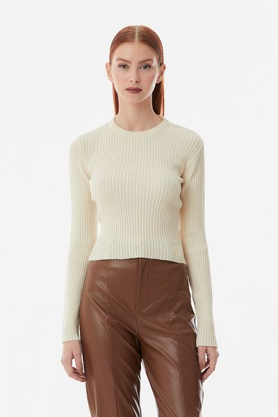 Fulla Moda Pulover cu snur din tricotaje