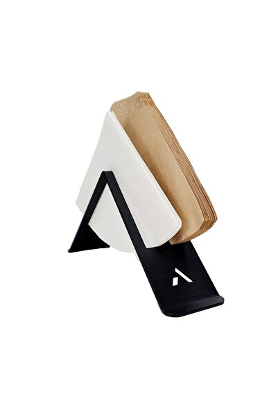 HUBBYCHEF Filtre Kahve Kağıdı Tutucu Stand Aparatı Dekoratif Metal Peçetelik