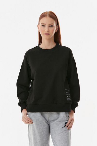 Fulla Moda Суитшърт с кръгло деколте и текст